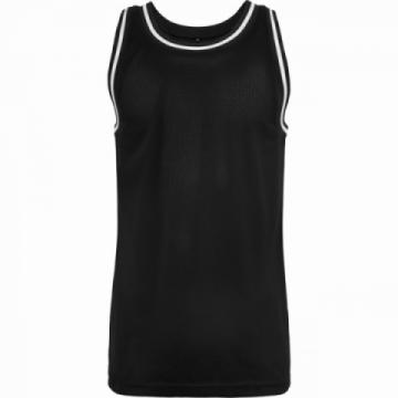 Build Your Brand Mesh tank top - Black / White Build Your Brand Mesh tank top - Black / White