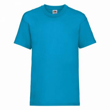 Fruit of the Loom Kids Valueweight T-Shirt - Azure Blue Fruit of the Loom Kids Valueweight T-Shirt - Azure Blue