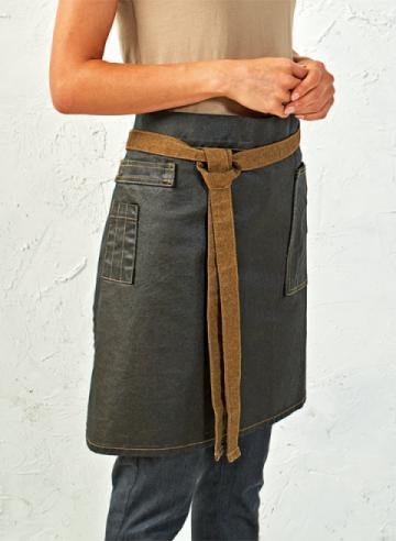 Premier Division Waxed-Look Denim Waist Apron