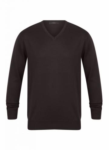 Henbury 12 Gauge V-Neck Jumper