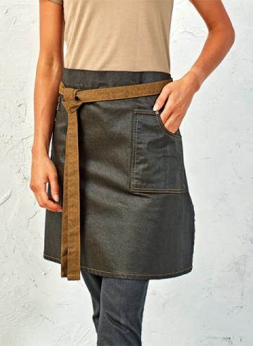 Premier Division Waxed-Look Denim Waist Apron