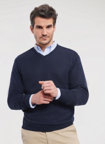 Russell V-Neck Knitted Sweater J710M