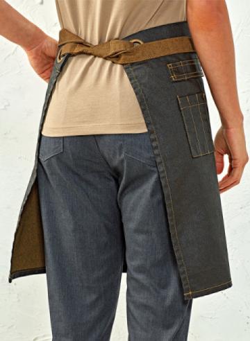 Premier Division Waxed-Look Denim Waist Apron