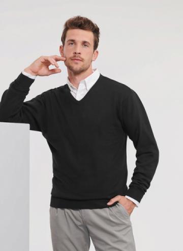 Russell V-Neck Knitted Sweater J710M