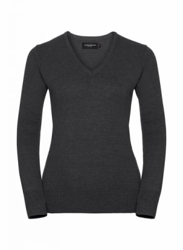 Russell Women's V-Neck Knitted Sweater