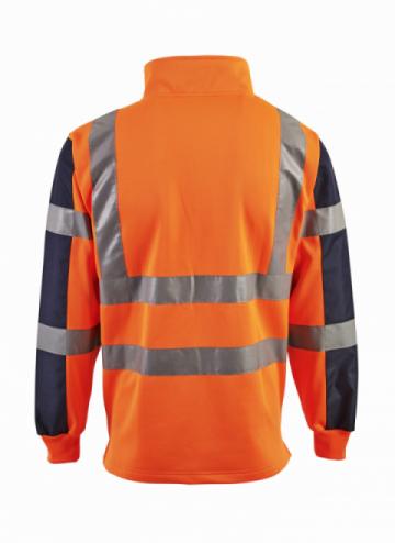 Supertouch Hi Vis 2 Tone Orange Rugby Shirt