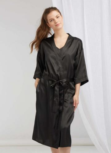 Women's satin robe