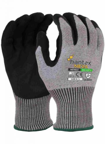 Hantex® Nexa - ISO Cut E Gloves with Nitrile Foam - Grey Hantex® Nexa - ISO Cut E Gloves with Nitrile Foam - Grey