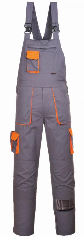 Portwest Contrast Bib & Brace (TX12) - Grey / Orange Portwest Contrast Bib & Brace (TX12) - Grey / Orange