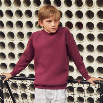 Fruit of the Loom Kids Classic Raglan Sweatshirt