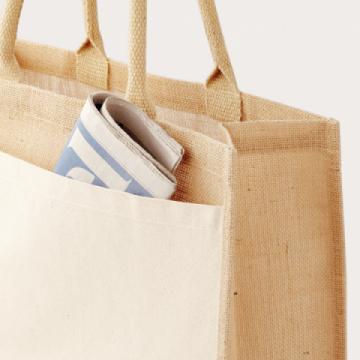 Westford Mill Cotton Pocket Jute Shopper