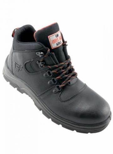Unbreakable U111 Force S1P SRC Black Leather Safety Boot