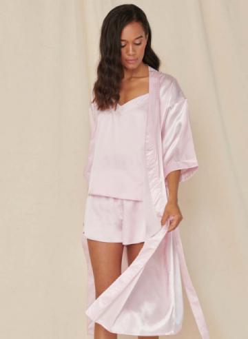 Women's satin robe