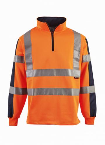 Supertouch Hi Vis 2 Tone Orange Rugby Shirt