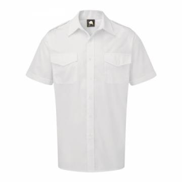 ORN Essential Short Sleeved Pilot Shirt - White ORN Essential Short Sleeved Pilot Shirt - White