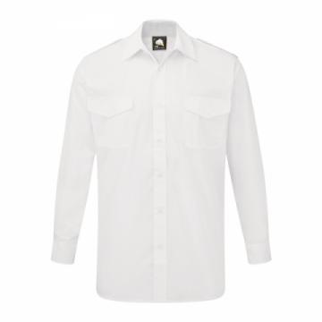 The Essential Long Sleeve Pilot Shirt - White The Essential Long Sleeve Pilot Shirt - White