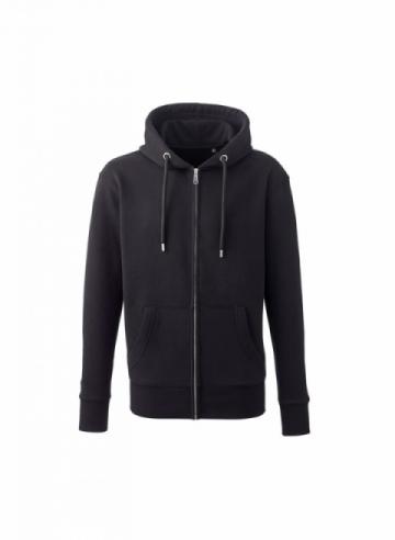Mens Anthem full-Zipped Hoodies - Black Mens Anthem full-Zipped Hoodies - Black