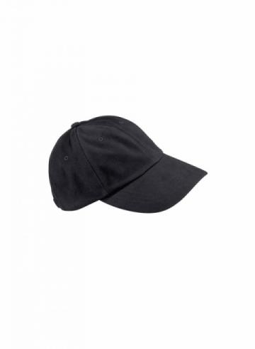 Beechfield Low-Profile Heavy Brushed Cotton Cap - Black Beechfield Low-Profile Heavy Brushed Cotton Cap - Black