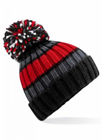 Beechfield Hygge Striped Beanie - Black Cherry Beechfield Hygge Striped Beanie - Black Cherry