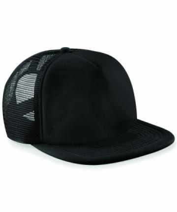 Beechfield Vintage Snapback Trucker - Black / Black Beechfield Vintage Snapback Trucker - Black / Black