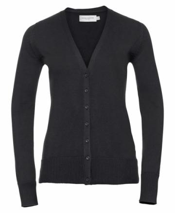 Women's v-neck knitted cardigan - Black Women's v-neck knitted cardigan - Black