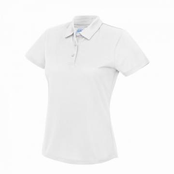 AWDis JC045 Just Cool Girlie Cool Polo Shirt - Arctic White AWDis JC045 Just Cool Girlie Cool Polo Shirt - Arctic White