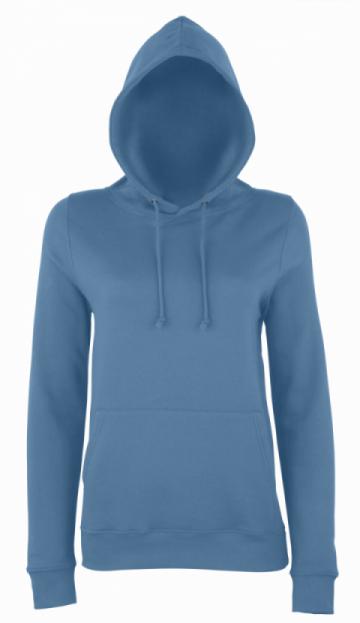 AWDis Just Hoods JH01F Girlie College Hoodie - Airforce Blue AWDis Just Hoods JH01F Girlie College Hoodie - Airforce Blue
