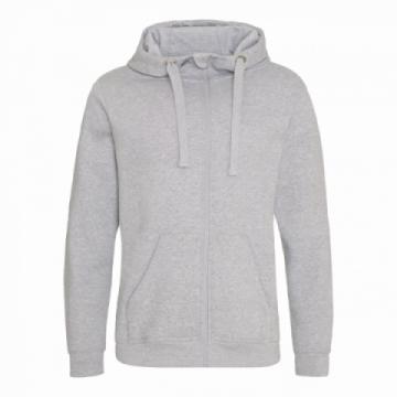 AWDis Just Hoods Heavyweight Zoodie - Heather Grey AWDis Just Hoods Heavyweight Zoodie - Heather Grey