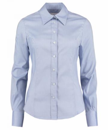 KK702 - Womens corporate Oxford blouse long-sleeved - Light Blue KK702 - Womens corporate Oxford blouse long-sleeved - Light Blue