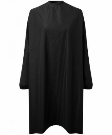 Long Sleeve Waterproof Salon Gown - Black Long Sleeve Waterproof Salon Gown - Black