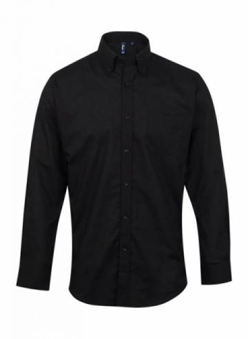 Premier PR234 -  Signature Oxford Long Sleeve Shirt - Black Premier PR234 -  Signature Oxford Long Sleeve Shirt - Black