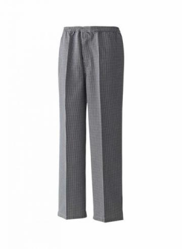 Premier Pull-on chef’s trousers - Black / White Premier Pull-on chef’s trousers - Black / White