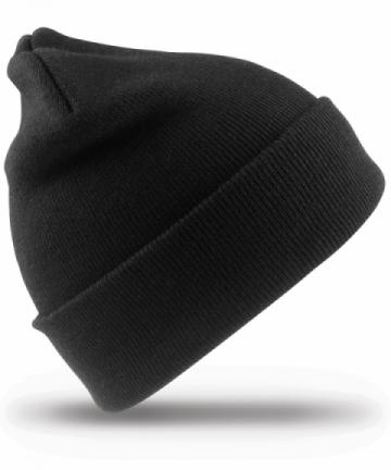 Recycled Woolly Ski Beanie - Black Recycled Woolly Ski Beanie - Black