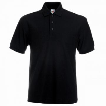 Fruit of the Loom SS204 Heavyweight 65/35 Polo Shirt - Black Fruit of the Loom SS204 Heavyweight 65/35 Polo Shirt - Black
