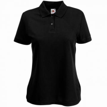 Fruit of the Loom Women's Polo Shirt - Black Fruit of the Loom Women's Polo Shirt - Black