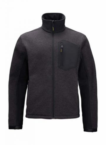 SY022 Brady zip-through knitted fleece - Black SY022 Brady zip-through knitted fleece - Black