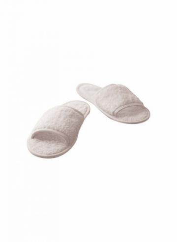 Classic terry slippers (open-toe) - White Classic terry slippers (open-toe) - White