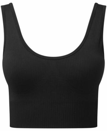 TR213 Women's TriDri® Ribbed Seamless 3D fit Multi-Sport Bra - Black TR213 Women's TriDri® Ribbed Seamless 3D fit Multi-Sport Bra - Black