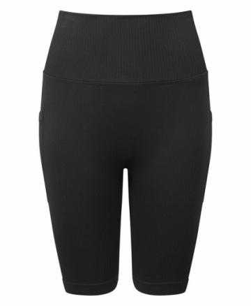TR225 Women’s TriDri® Ribbed Seamless '3D Fit' Cycle Shorts - Black TR225 Women’s TriDri® Ribbed Seamless '3D Fit' Cycle Shorts - Black