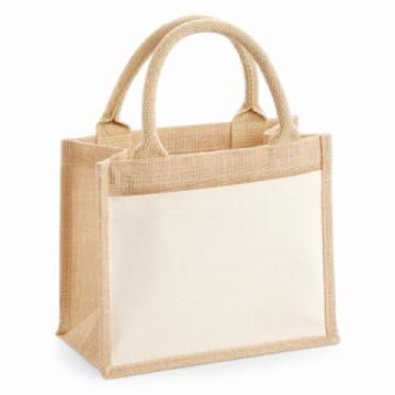 Westford Mill Cotton Pocket Jute Gift Bag - Natural Westford Mill Cotton Pocket Jute Gift Bag - Natural