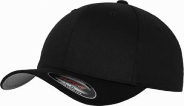Flexfit Fitted Baseball Cap - Black Flexfit Fitted Baseball Cap - Black