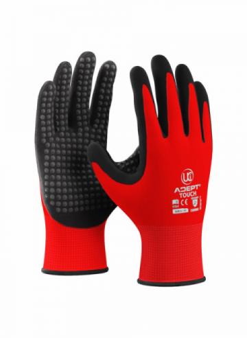 Adept® Touch - TouchScreen Dotted Red Gloves