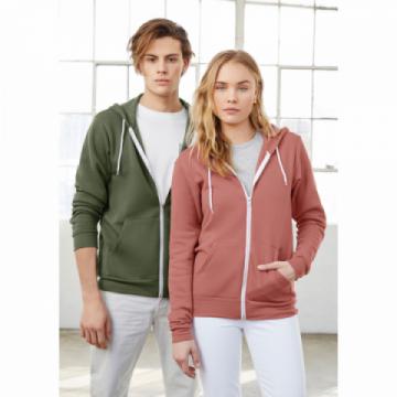 Bella + Canvas Unisex Polycotton Fleece Full Zipped Hoodiess