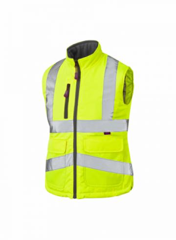 Leo Sandymere EcoViz Women's Bodywarmer - Yellow Leo Sandymere EcoViz Women's Bodywarmer - Yellow