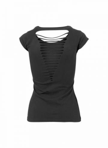 Build Your Brand Womens Back Cut Tee