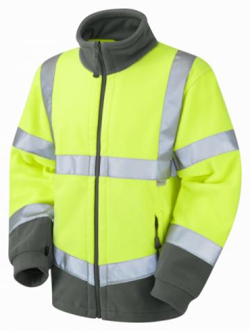 Leo Hartland EcoViz Fleece Jacket - Yellow Leo Hartland EcoViz Fleece Jacket - Yellow
