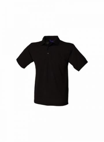 HB400 65/35 Classic Piqué Polo Shirt - Black HB400 65/35 Classic Piqué Polo Shirt - Black