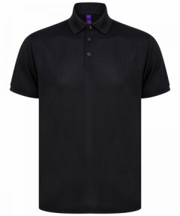 HB465 Recycled Polyester Polo Shirt - Black HB465 Recycled Polyester Polo Shirt - Black