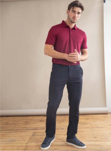 HB650 Stretch chinos with flex waistband