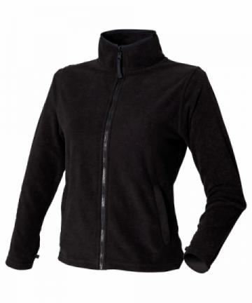 Henbury Womens Microfleece Jacket - Black Henbury Womens Microfleece Jacket - Black